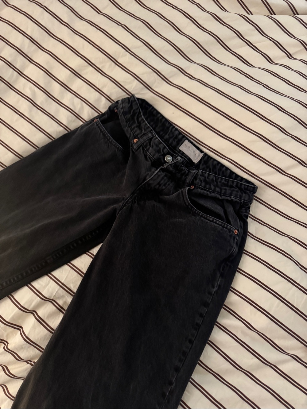 Motel Rocks Low Rise Black Jeans